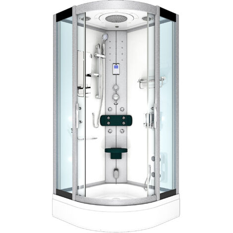 Dampfdusche Duschtempel Sauna Dusche Duschkabine D46-60T2-EC 100x100 cm