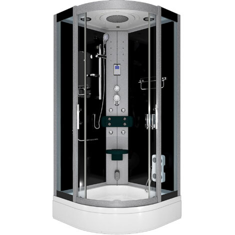 Dampfdusche Duschtempel Sauna Dusche Duschkabine D46-63T2 100x100 cm ohne 2K Scheiben Versiegelung
