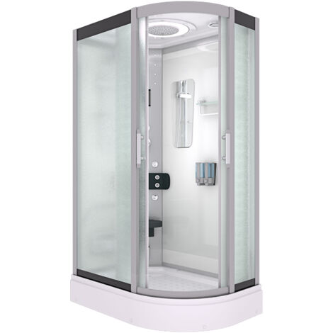 Dampfdusche Sauna Dusche Duschkabine D60-70M2R 80x120 cm ohne 2K Scheiben Versiegelung