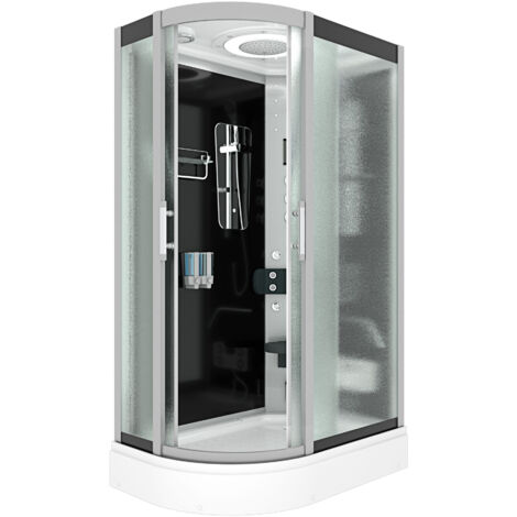 Dampfdusche Sauna Dusche Duschkabine D60-73M3L-EC 120x80 cm mit 2K Scheiben Versiegelung