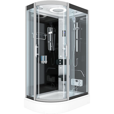 Dampfdusche Sauna Dusche Duschkabine D60-73T3L 120x80 cm ohne 2K Scheiben Versiegelung