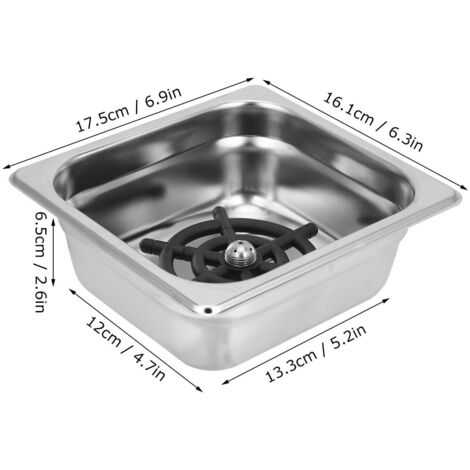 Dampfkannenspüler aus Edelstahl, automatischer Tassenspüler G1/2, Espressospüler zur Glasreinigung mit Dampfgarer, Abtropffläche und Tablett
