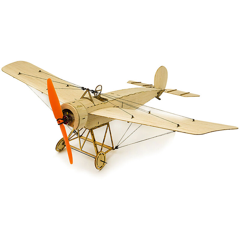 

Dancing Wings Hobby K0801 Mini Fokker-E Balsa Wood 420mm Wingspan Biplano RC Aircraft Toy KIT Avion para bricolaje, Rubio