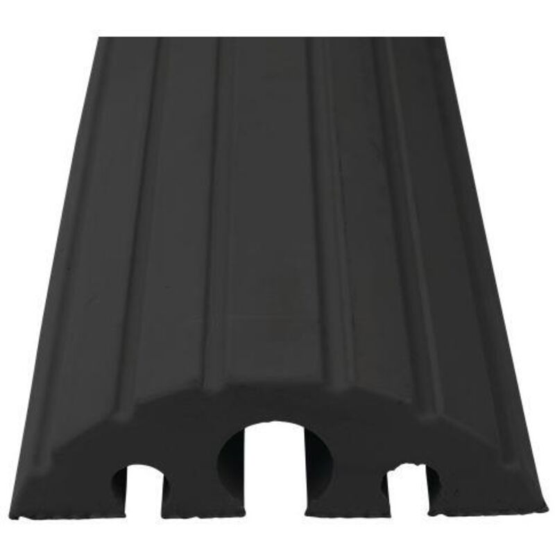 Protège câbles et tuyaux L1200xl210xH65 mm caoutchouc plein noir