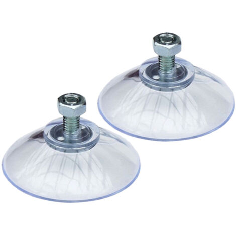 DanDiBo 2x ventouses filetées Ø 40mm M5x10mm + écrou extra fort Ventouses Supports de ventouses