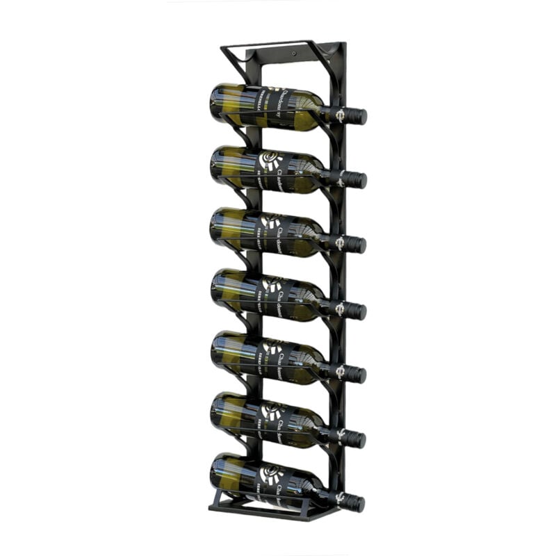 Dandibo - Casier à vin Etude Mural & Stand Métal Noir 96318 Casier à bouteilles pour 8 bouteilles Casier à bouteilles Porte-bouteilles à vin
