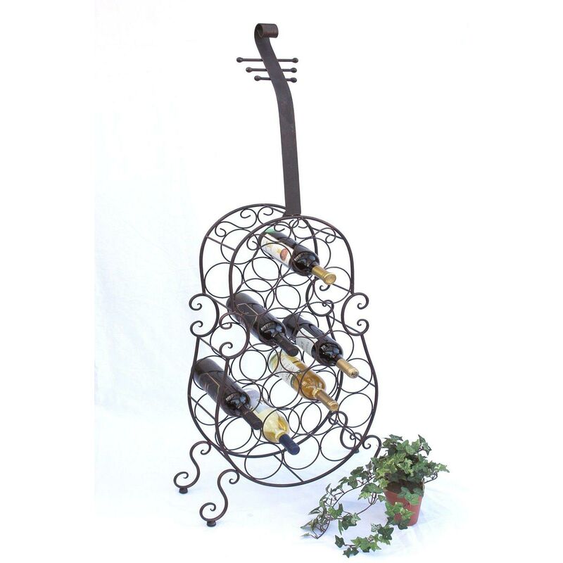 Dandibo - Casier à vin Cello en métal 100136 Porte-bouteilles 134 cm Casier à bouteilles Bar à vin