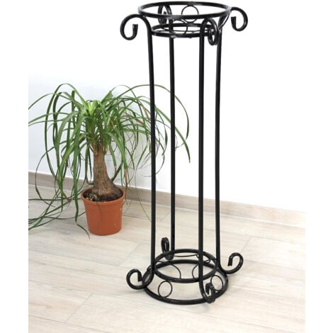 DanDiBo Colonna di fiori in metallo nero 97 cm Supporto per fiori KW042 Sgabello per fiori Supporto per piante Colonna per piante