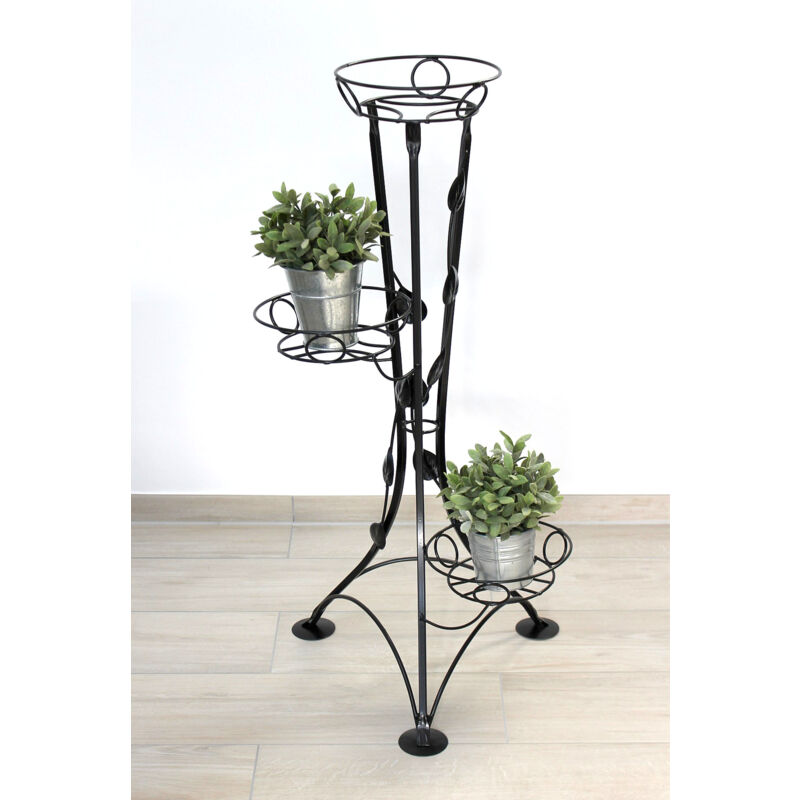 Escalier pour fleurs Métal Noir 100 cm Support pour fleurs avec 3 étagères KW041 Colonne pour plantes Colonne pour plantes Tabouret pour fleurs Escalier pour fleurs Métal Noir 100 cm Support pour fleurs avec 3 étagères KW041 Colonne pour plantes Colonne pour plantes Tabouret pour fleurs