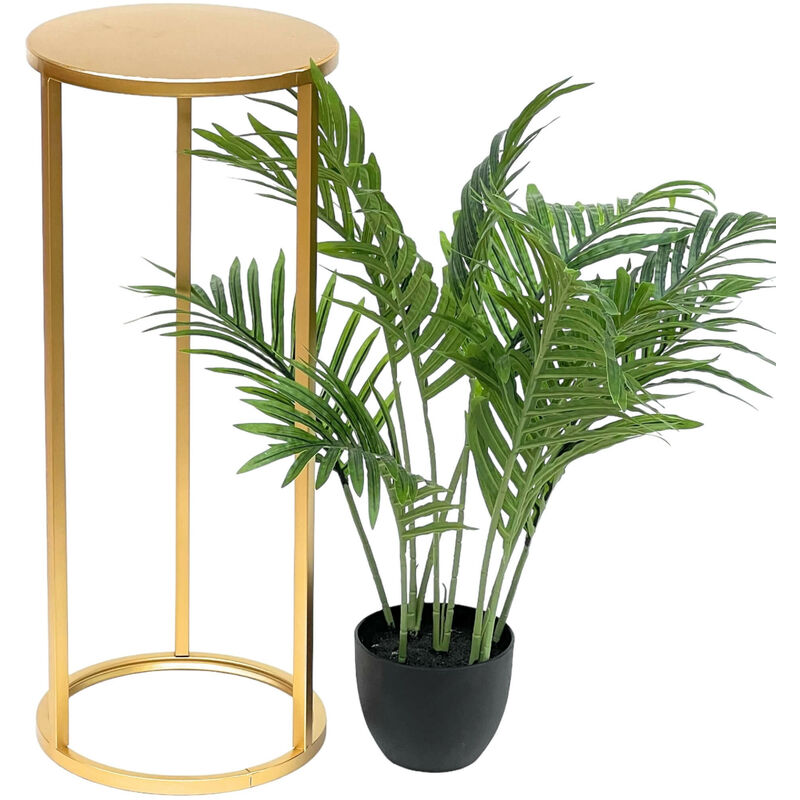 DanDiBo Tabouret pour fleurs Métal doré Rond 60 cm Support pour fleurs Table d'appoint 96510 M Colonne pour fleurs Moderne Support pour plantes DanDiBo Tabouret pour fleurs Métal doré Rond 60 cm Support pour fleurs Table d'appoint 96510 M Colonne pour fleurs Moderne Support pour plantes