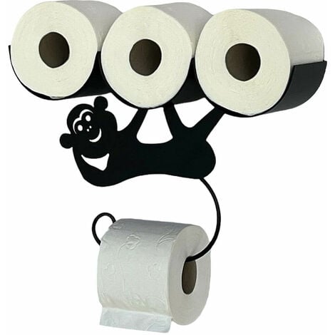 Toilettenpapierhalter schwarz matt