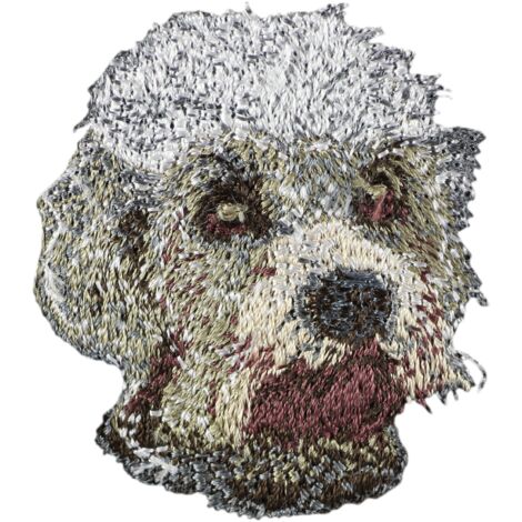 Dandie Dinmont Terrier - toppa a forma di cane, toppa ricamata, decorazione unica per zaino di Art-Dog