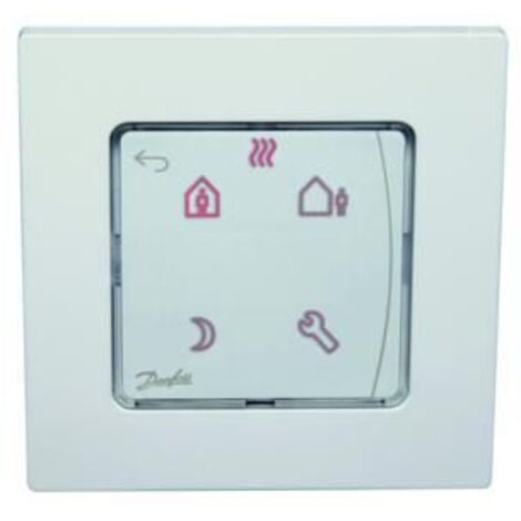 Danfoss 088u1020 - Termostato ambiente da incasso, colore white