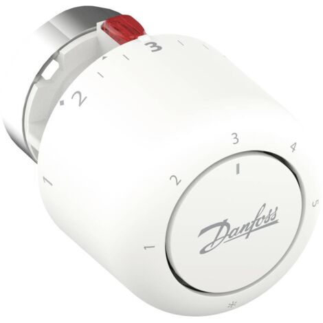 Danfoss Aero RA/V Click, valvola termostatica per radiatore con soffietto termostatico riempito di gas e sensore integrato