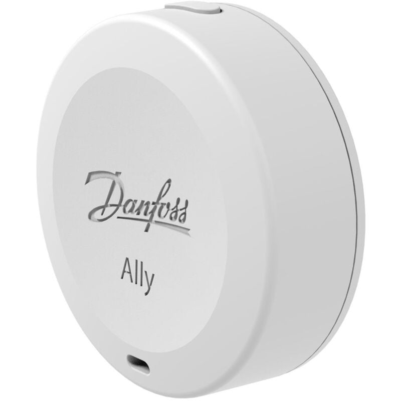 Danfoss - Sonde d'ambiance déportée pour tête thermostatique Ally - Compatible avec la passerelle Ally et tout système Zigbee