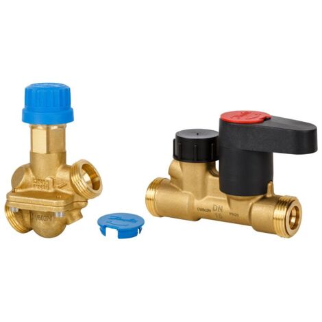 Danfoss automatisches Kombiventil AB-QM 15LF Set mit MSV-S 15, G 1/2" A, 55-275 l/h