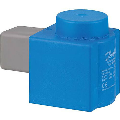 Danfoss – Bobine électrovanne 230V 50Hz 12W – Compatible modèles EV210B, EV220B, EV250B – Indice de protection IP20 – Durée de service ED 100% - 018F6176