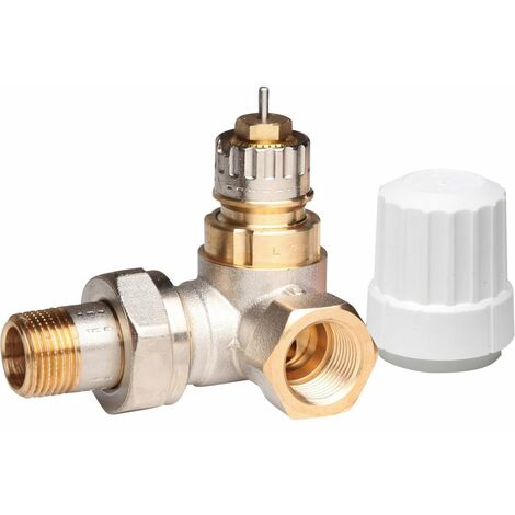 Danfoss – Corps de robinet radiateur à angle droit 1/2' – Filetage femelle – Raccordement efficace pour installations de chauffage