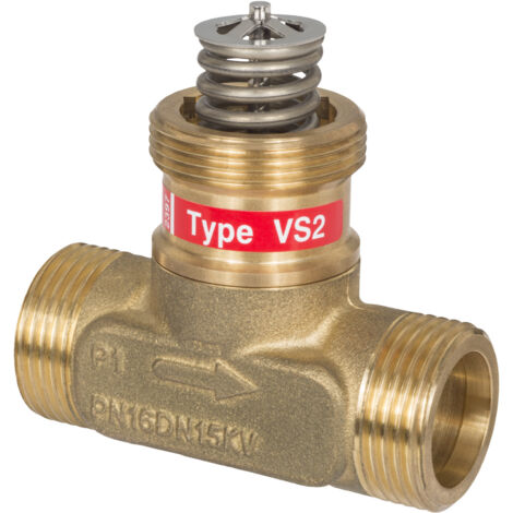 Danfoss Durchgangsventil VS2 DN 15 Kvs 1,6, PN 16, entzinkungsfreies Messing
