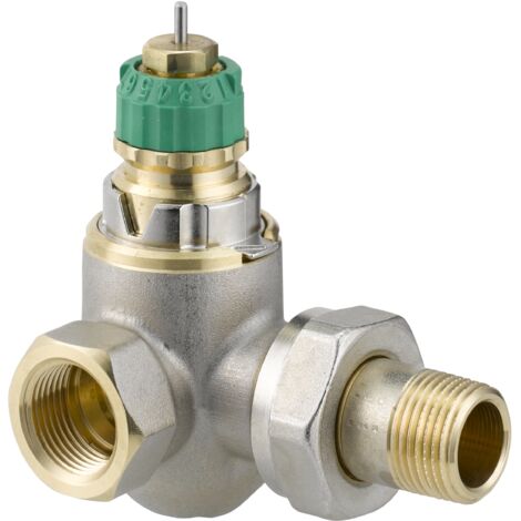Danfoss Dynamic Valve RA-DV 15 druckunabhängig, R 1/2", Winkelausführung rechts vernickelt