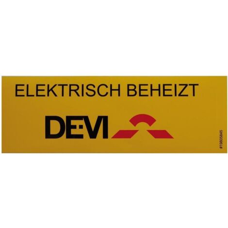 Danfoss etiquette d'identification chauffee electriquement 19805845