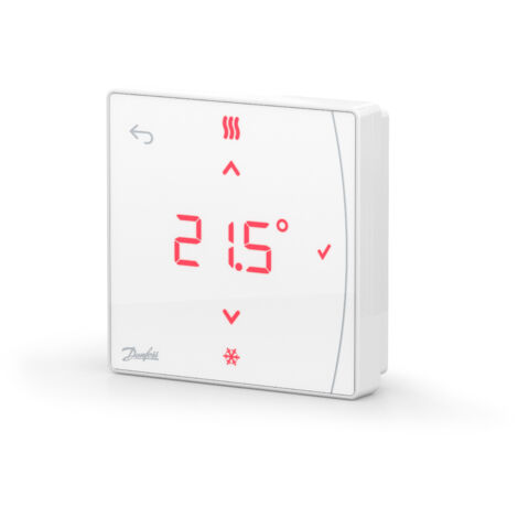 Danfoss Icon2 Zigbee Raumthermostat mit Display und Infrarot-Fussbodenfühler