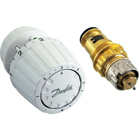 Danfoss – Kit d'insert pour corps thermostatique 3/4' – Tête thermostatique RA 2990 à clipser – Conforme aux normes EnEV et DIN