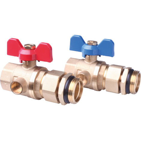 Danfoss Kugelhahn 1" mit Verschraubung