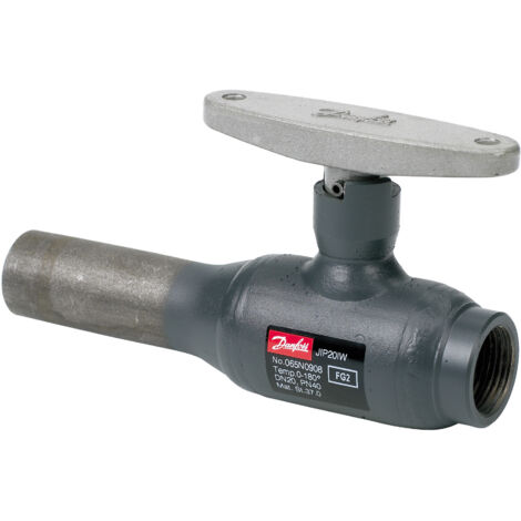 Danfoss Kugelhahn Typ JIP 140.13 DN 20, Kvs 15m3/h, PN 40, Außengewinde und Innengewinde (AE - IG), T-Griff
