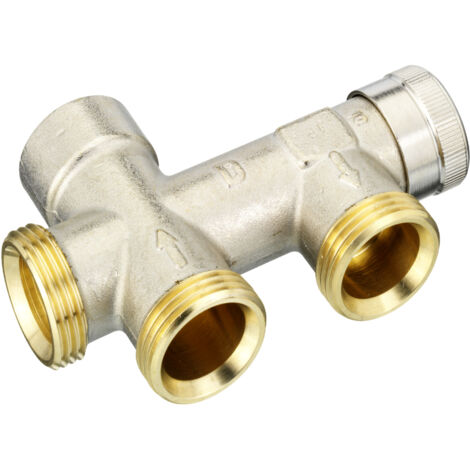 Danfoss Kupplungsgehäuse RA-KE Heizkörper: R 1/2", Anlage: G 3/4" AG