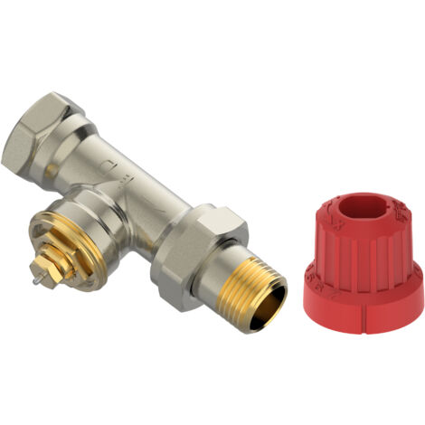 Danfoss M30 Ventilgehäuse MIO 15, M30x1,5, R 1/2, Durchgang, matt vernickelt