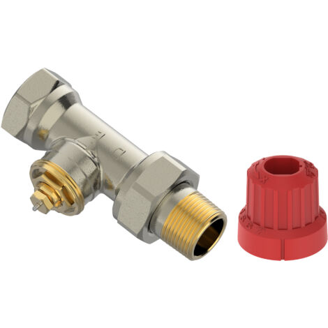 Danfoss M30 Ventilgehäuse MIO 20 M30x1,5, R 3/4", Durchgangsausführung, matt vernickelt