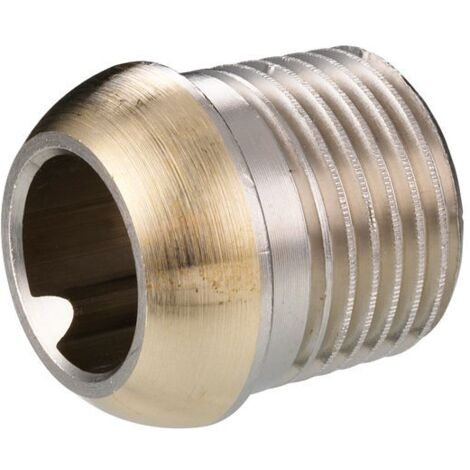 Danfoss Nippel kurz für RA, RAV(L), RLV, AVDO R 3/8" gekürzt 6mm, Gesamtlänge 22mm