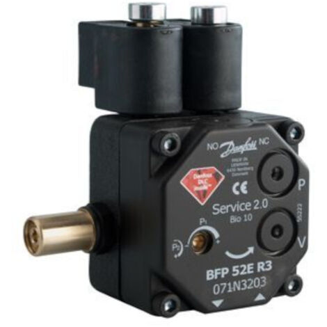 Danfoss Ölbrennerpumpe BFP 52 E R 3 mit 2 Magnetventilen, 24 l/h, Drehrichtung rechts