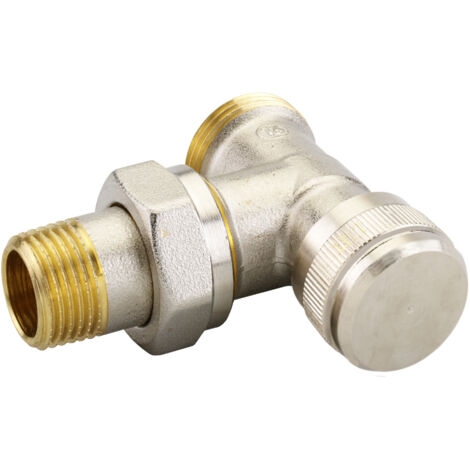 Danfoss Rücklaufverschraubung RLV 15 G 3/4" AG, Eckausführung, vernickelt