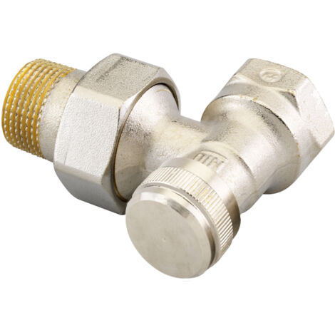 Danfoss Rücklaufverschraubung RLV 20 R 3/4", Eckausführung, vernickelt