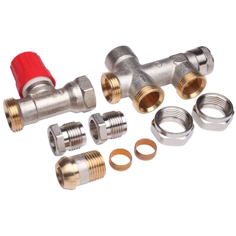 Danfoss - Steigrohrventil Für 2-rohranlagen Set Ra-k, Heizkörper R 1/2', Anlage, G 3/4' Ag