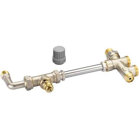 Danfoss Steigrohrventil für 1-Rohranlagen Set RA-KE, HK:R 1/2, Anl.:G 3/4 AG 013G3341