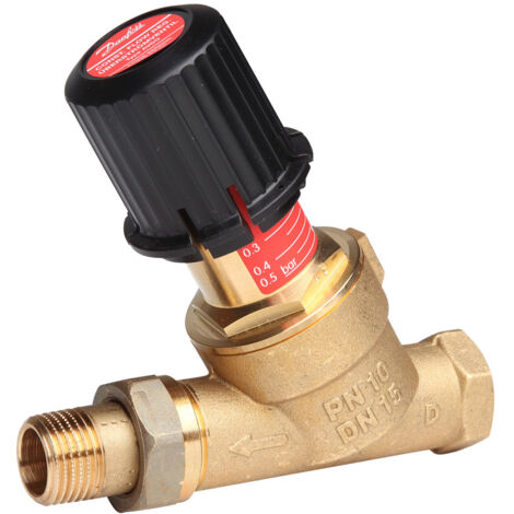 Danfoss Überströmventil AVDO 15 Rp 1/2", Durchgangsausführung, Innen-Muffengewinde / Nippel
