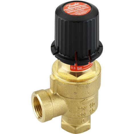 Danfoss Überströmventil AVDO 15 Rp 1/2", Eckausführung, Innen-Muffengewinde