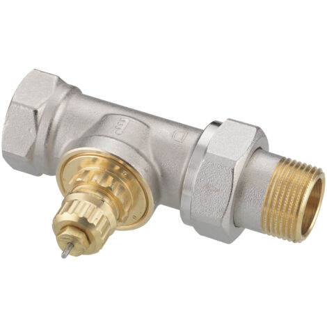 Danfoss Ventilgehäuse RA-G 20 R 3/4", Durchgangsausführung, matt vernickelt