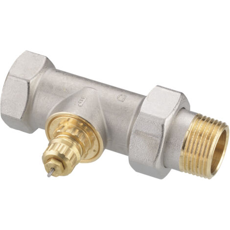 Danfoss Ventilgehäuse RA-G 25 R 1/1", Durchgangsausführung, matt vernickelt