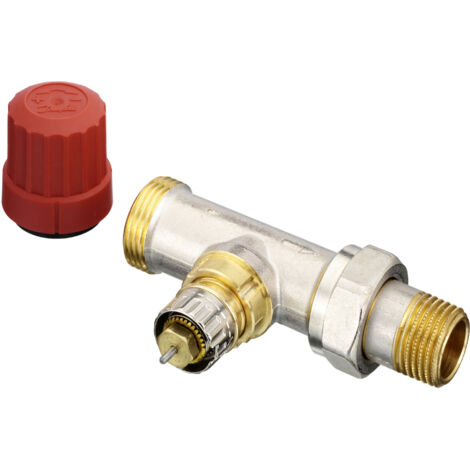 Danfoss Ventilgehäuse RA-N 15 G 3/4" AG, Durchgangsausführung, matt vernickelt