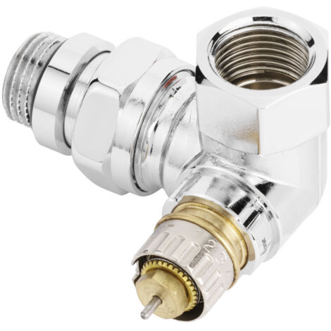 Danfoss Ventilgehäuse RA-NCX 15 R 1/2", Winkelausführung links, verchromt