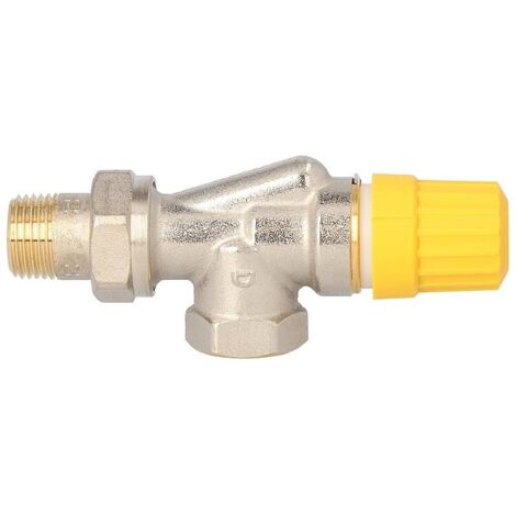Danfoss Ventilgehäuse RA-UN 15 R 1/2, UK (Axial), Matt vernickelt, 013G3043