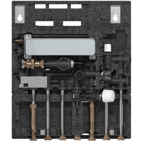 Danfoss Wohnungsstation EvoFlat 4,0 F3 Eckeinstieg für Heizkörper, 10 bar, 95C, 183B1502