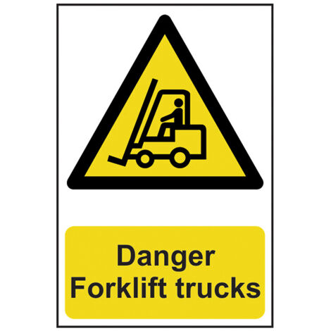 Danger Forklift Trucks - PVC 200 x 300mm SCA0954