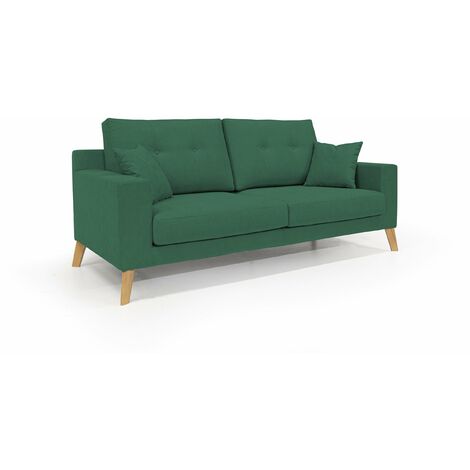Danish Canapé moderne en tissu doux imperméable T02 166 cm vert