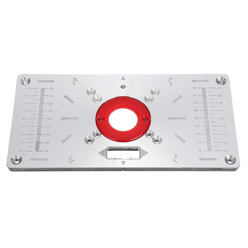 Image of Daniu 235x120x8mm Tagliatrice Flip Panel Board Router Inserto da tavolo Piastra per fai da te Home Falegnameria Bianco Nero