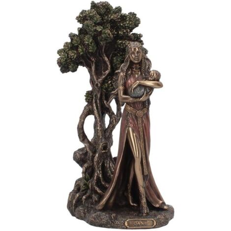 Danu Mère des Dieux Figurine en Bronze, Taille 29,5 cm, Décoration Religieuse, Art Religieux, Cadeau Spirituel